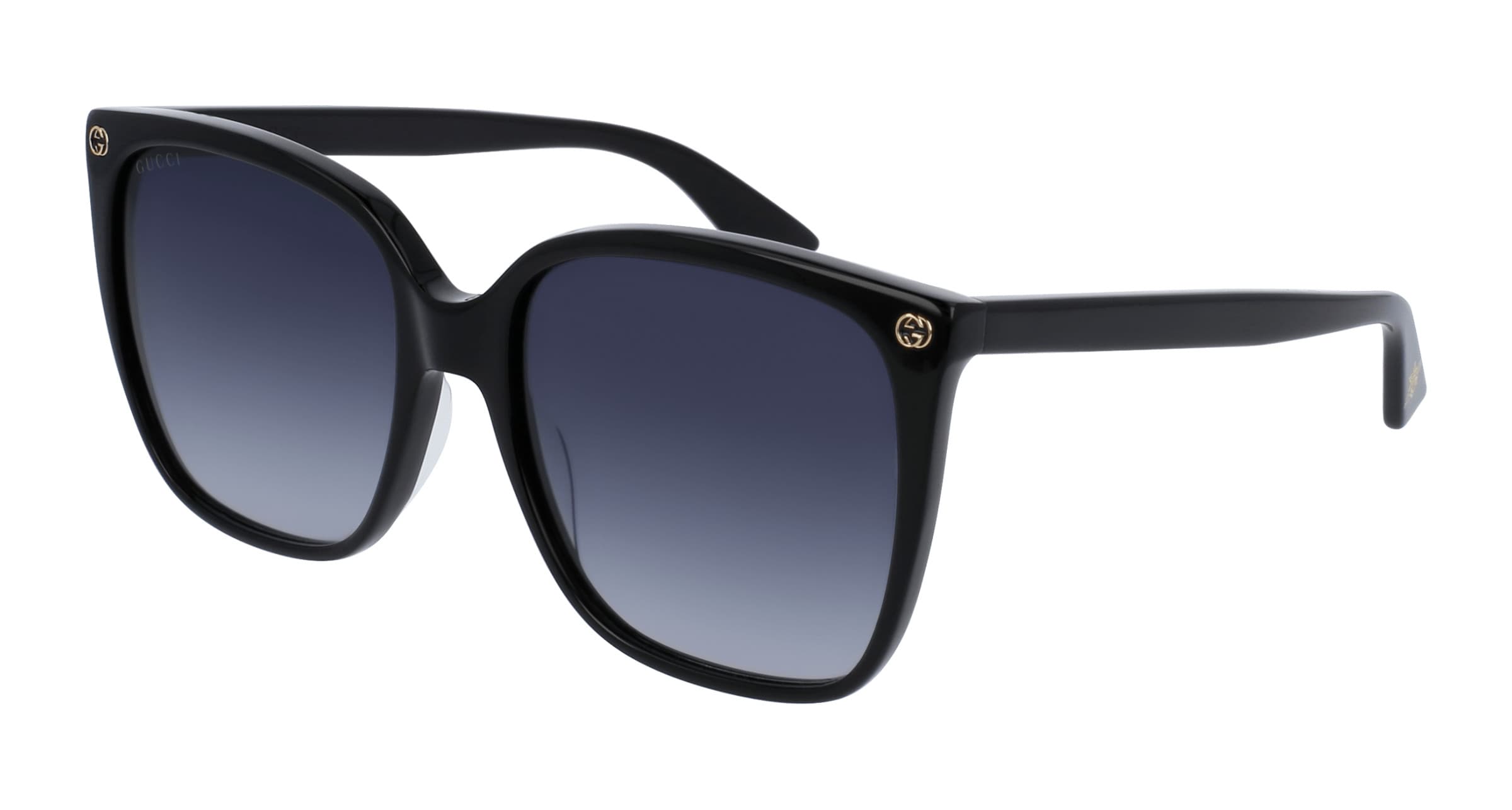 Gucci GG0022S 007 Sunglasses Black 57mm Women