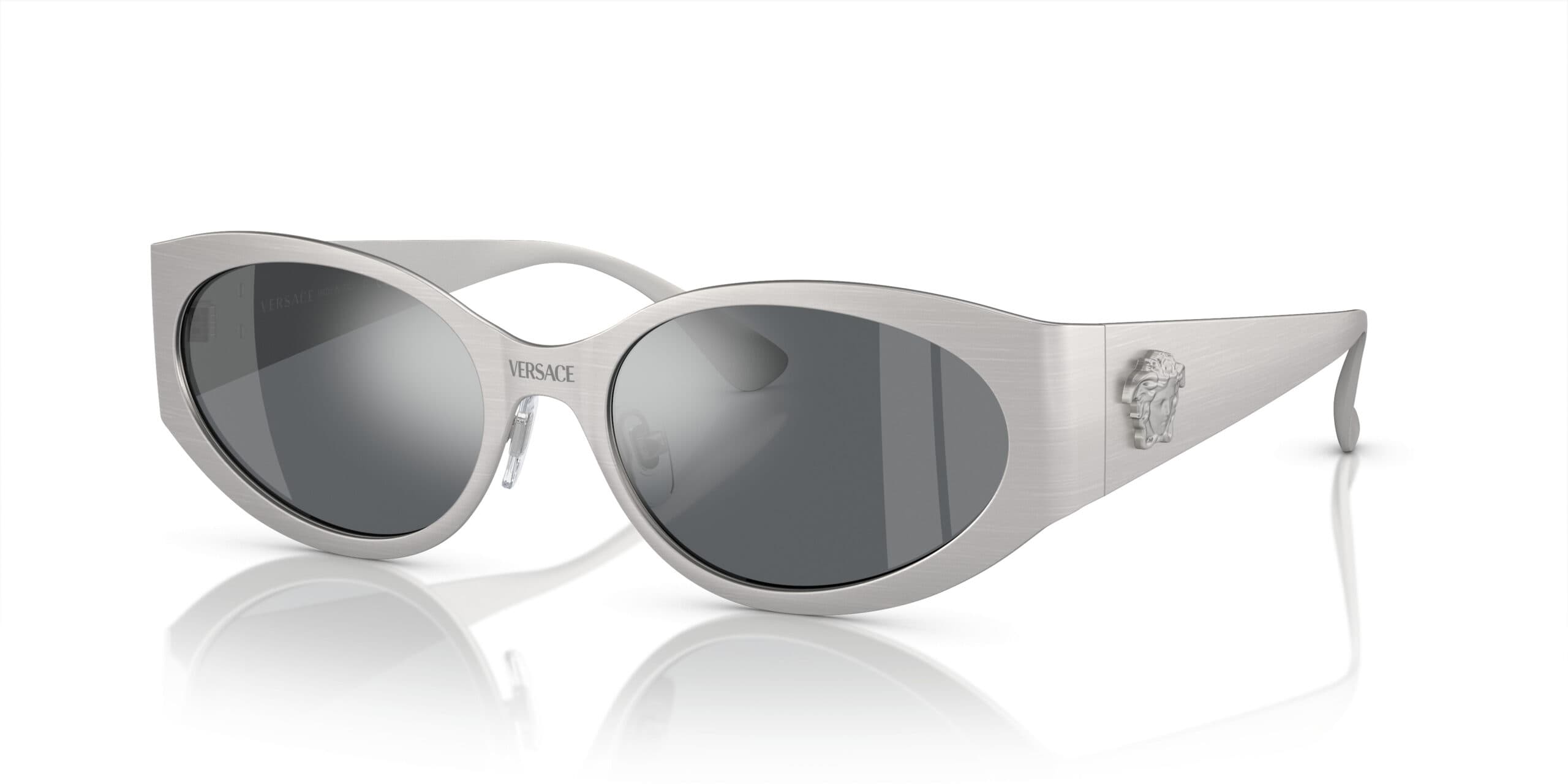 Versace VE2263 12666G Sunglasses Matte Silver 56mm