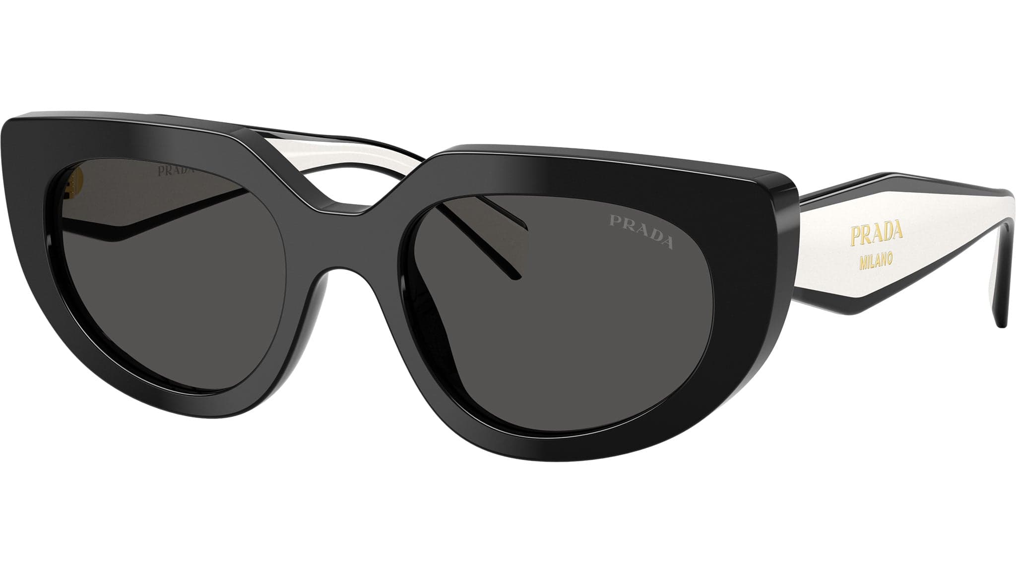 Prada PR D02S 20G08Z Sunglasses Black 53mm Women