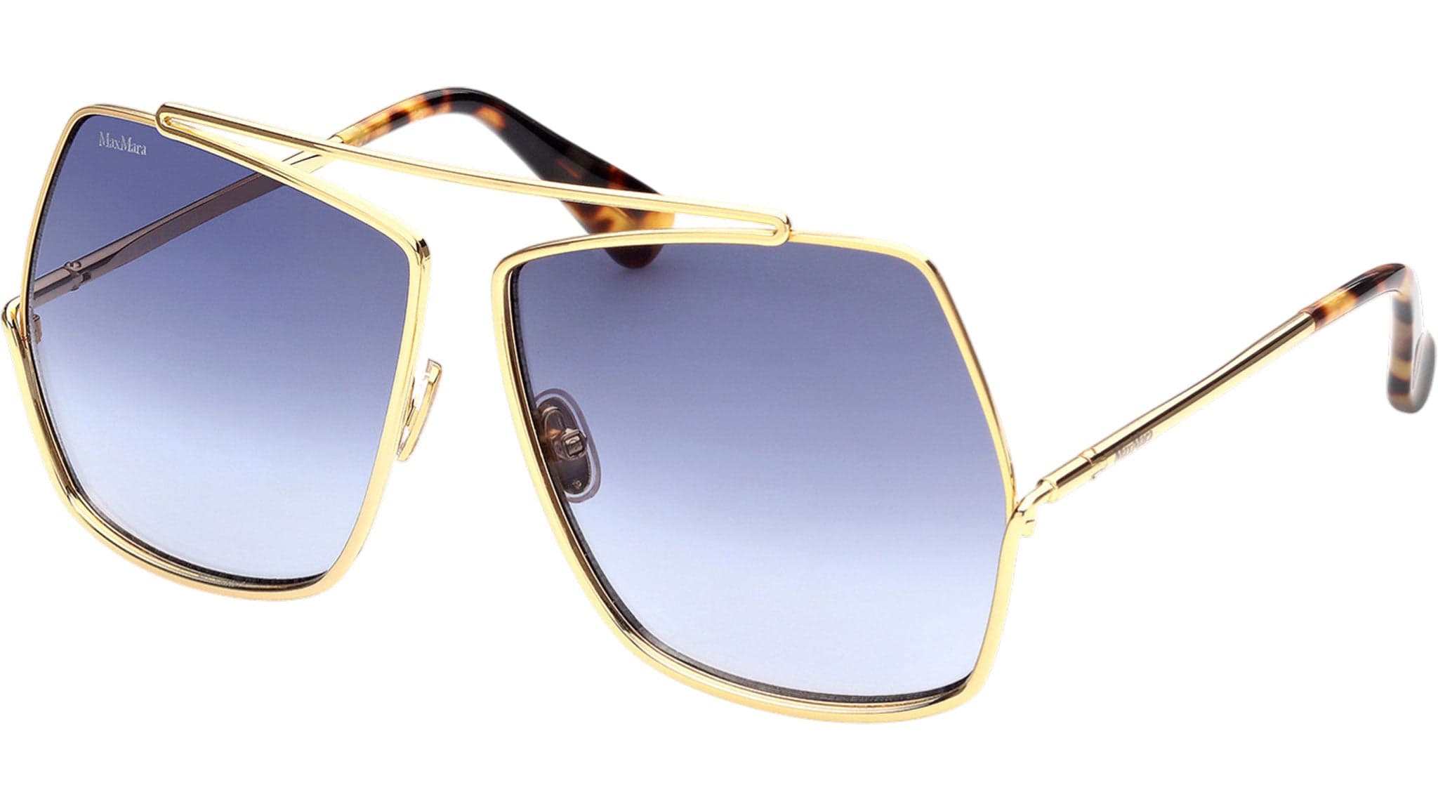 Max Mara MM0006 30W Sunglasses Shiny Deep Gold 64mm Women