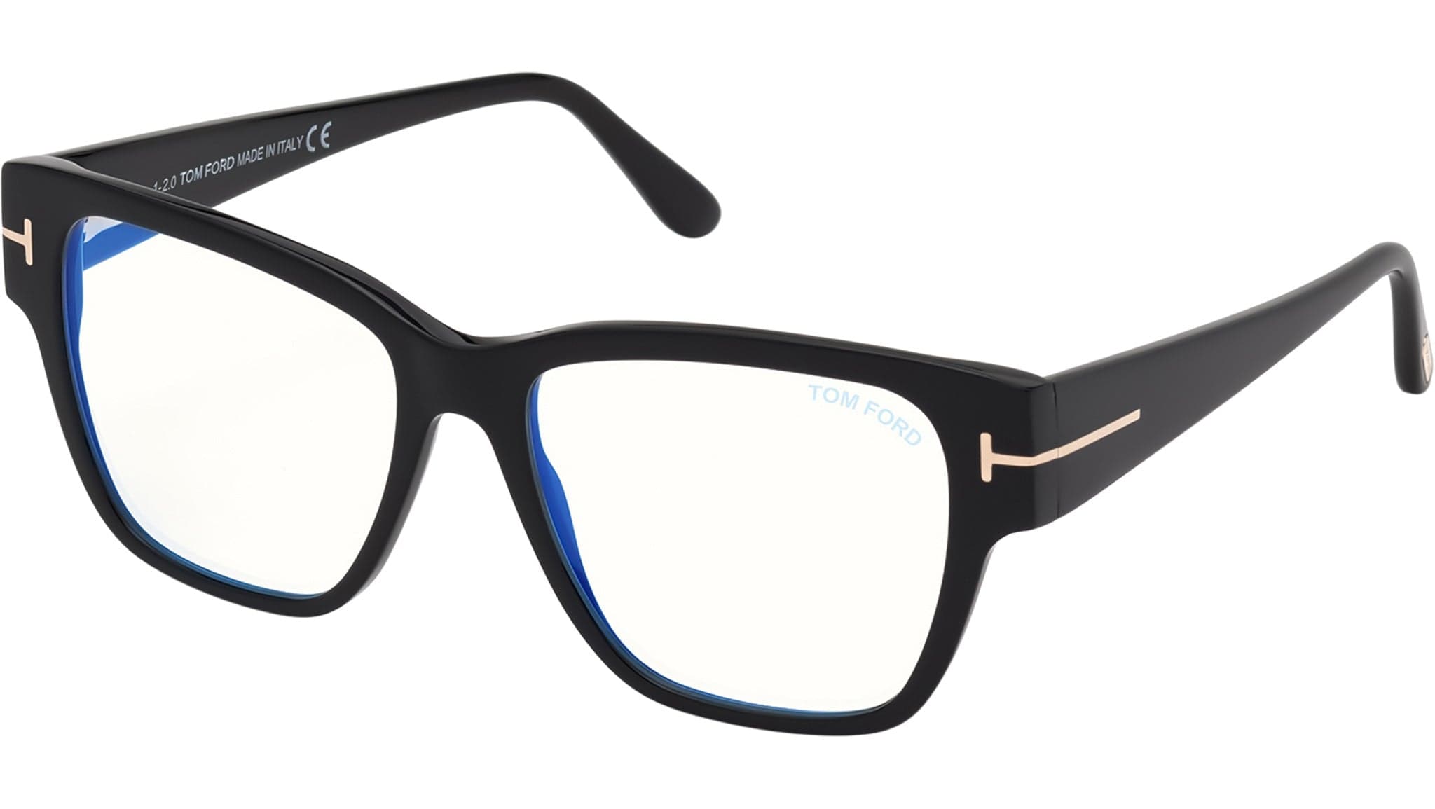 Tom Ford FT5745-B 001 Eyeglasses Shiny Black 54mm
