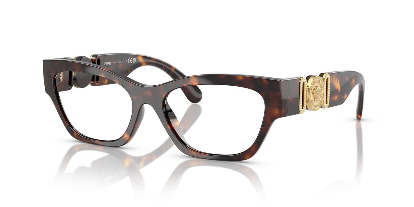 Versace 0VE3367U 108 Eyeglasses Havana 52mm Women
