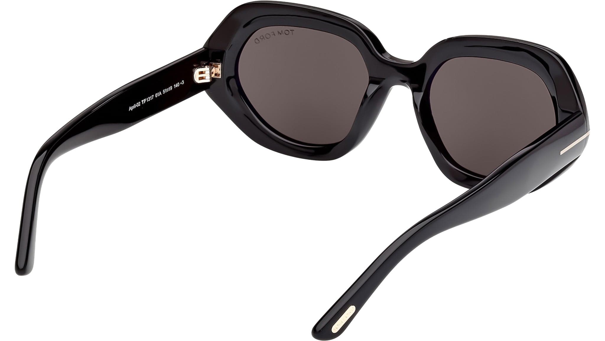 Tom Ford FT1317 01A Sunglasses Shiny Black 51mm Women 5