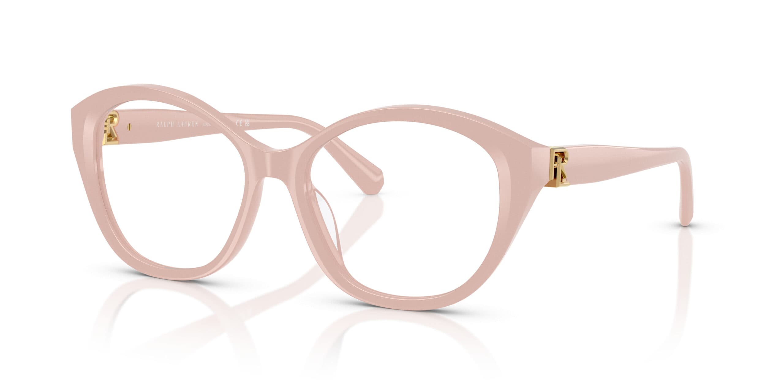 Ralph Lauren RL6246U 6053 Eyeglasses Solid Tea Rose Pink 55mm Women