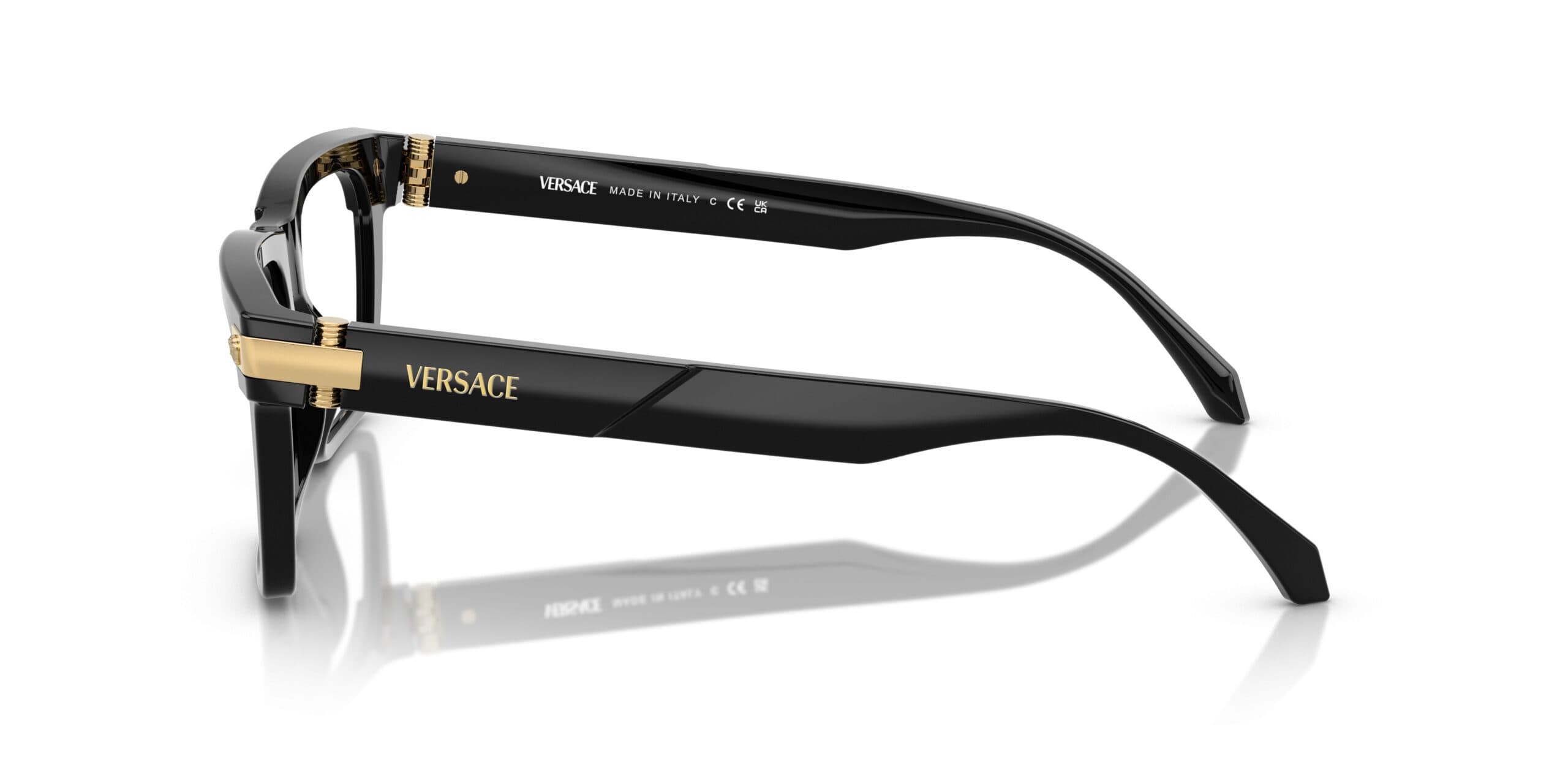 Versace 0VE3354F GB1 Eyeglasses Black 55mm Men 3