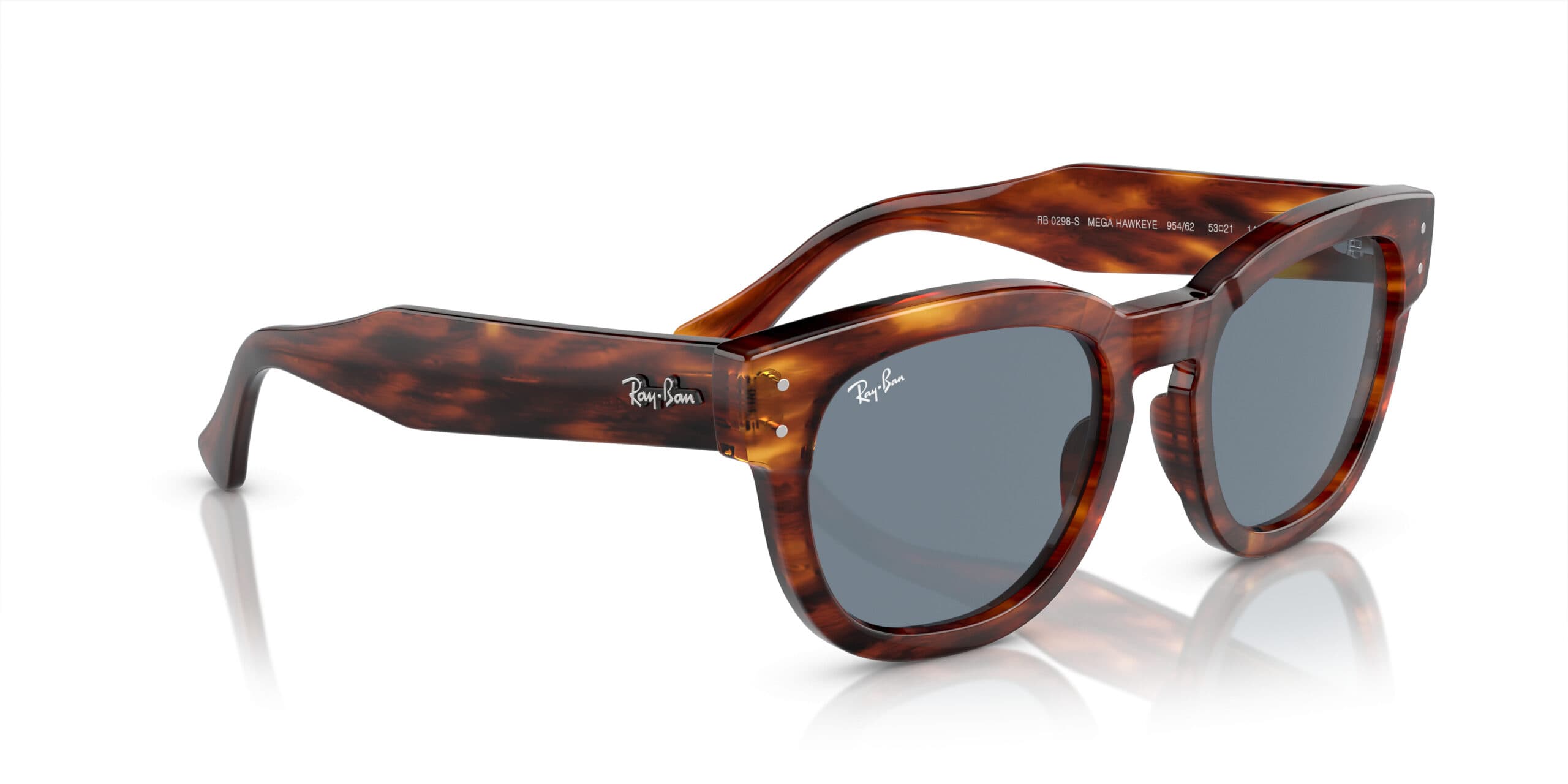 Ray-Ban RB0298S MEGA HAWKEYE 954/62 RB0298S Sunglasses Brown 145mm Unisex 4
