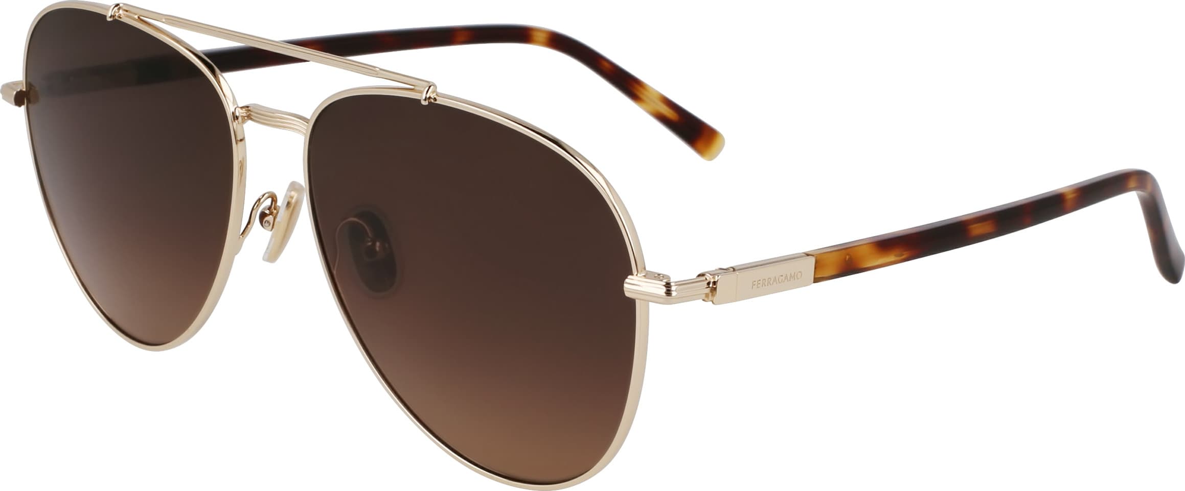Salvatore Ferragamo SF316S 745 Sunglasses Gold 61mm Men
