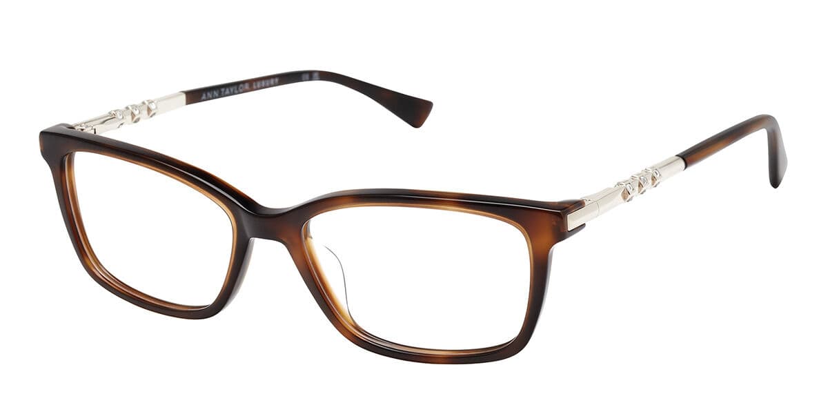 Ann Taylor AT033 C02 Eyeglasses Dark Tortoise 52mm Women