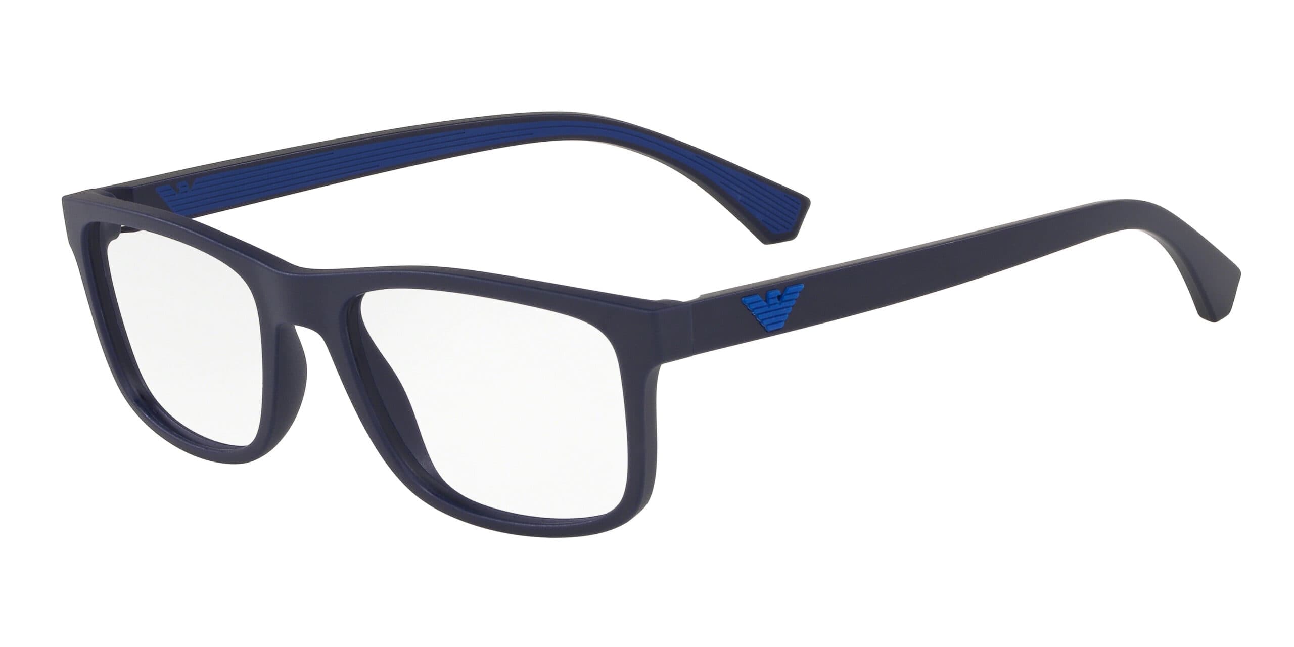 Emporio Armani 0EA3147 5754 Eyeglasses Matte Blue 55mm Men