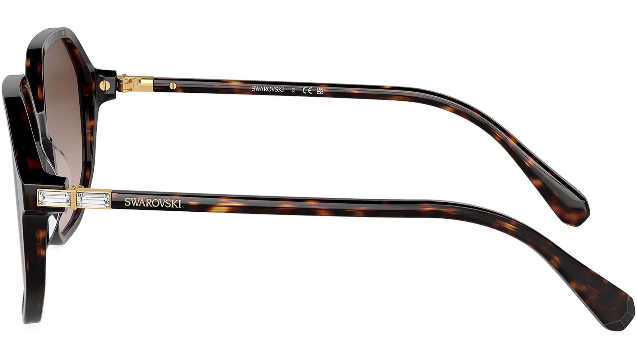 Swarovski SK6003 100213 Sunglasses Tortoise 57mm Women 3