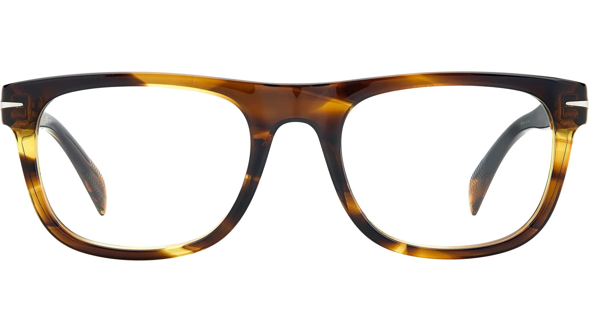 David Beckham DB 7085 0KKU 00 Eyeglasses Olive Striped 2