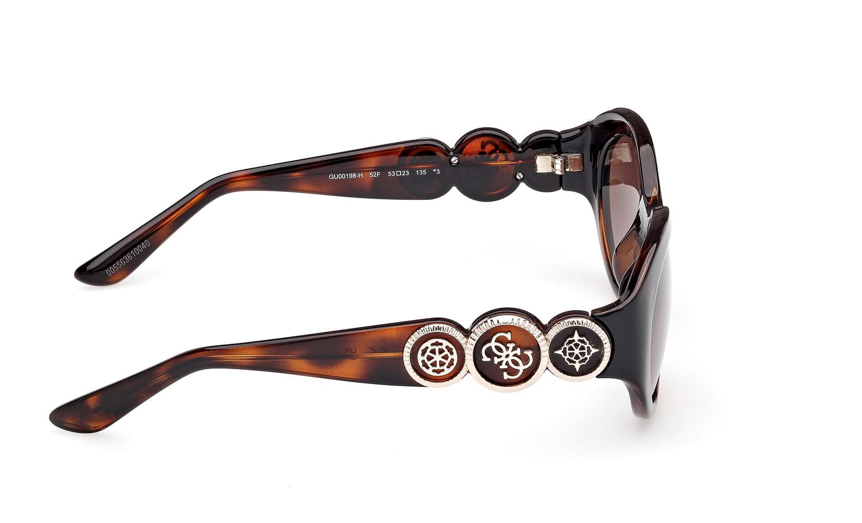 Guess GU00198-H 52F Sunglasses Dark Havana 5