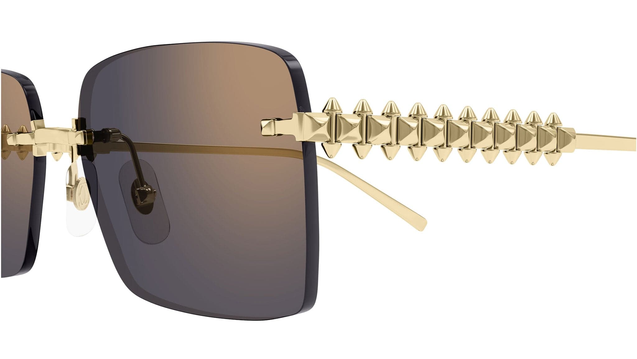 Cartier CT0545S 003 Sunglasses Gold 58mm Women 2