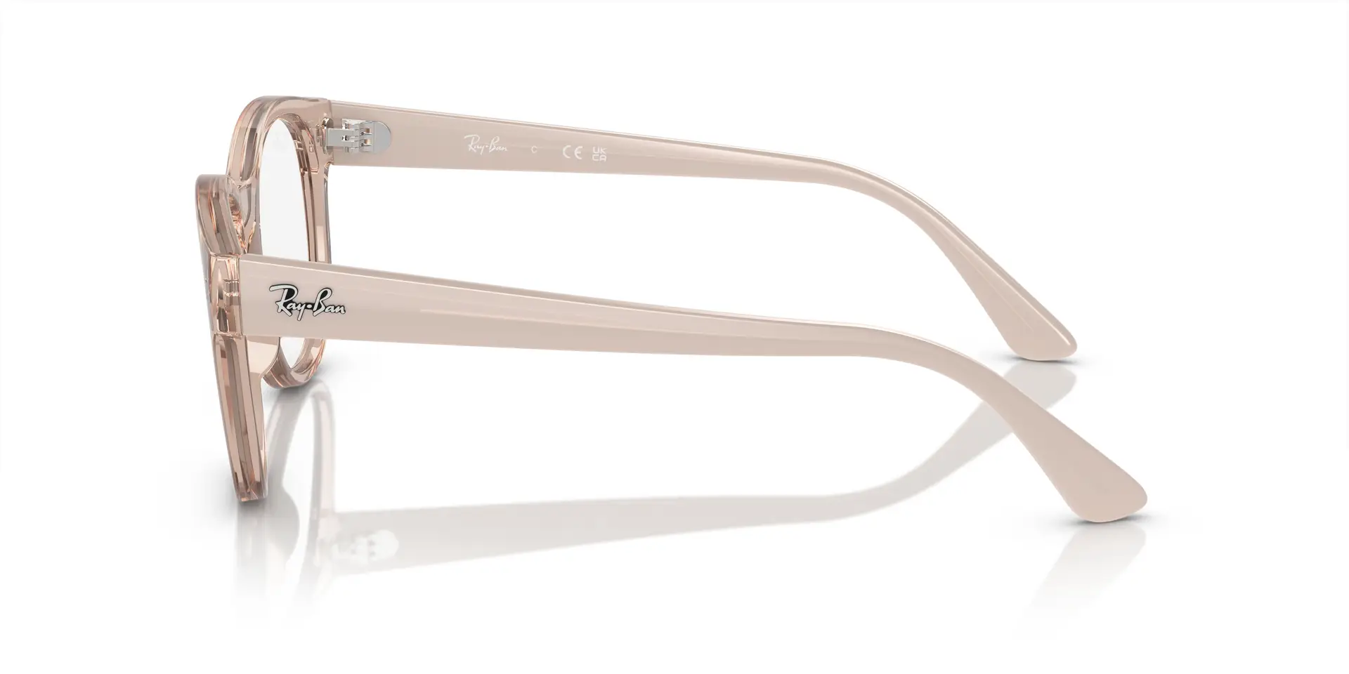 Ray-Ban RB7227 8203 RX7227 Eyeglasses Beige 53mm Unisex 5