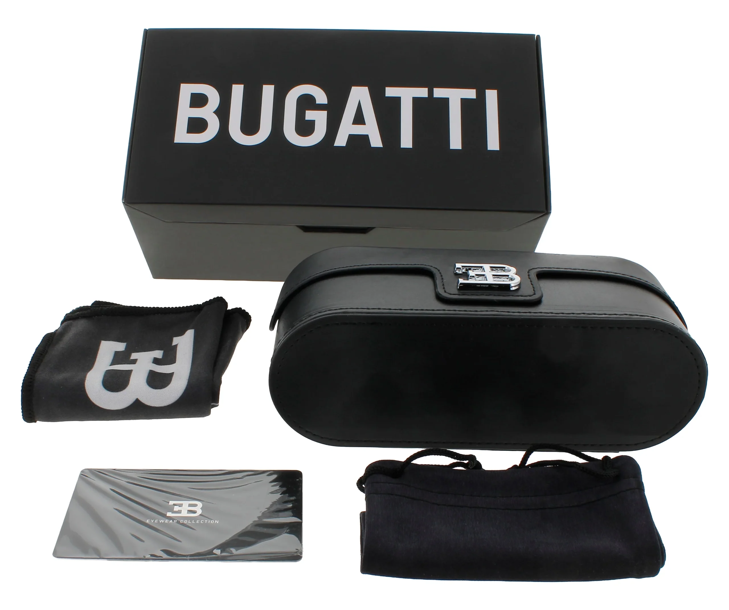 Bugatti 69 MBK.24K Sunglasses Matte Black 51mm Unisex _Case