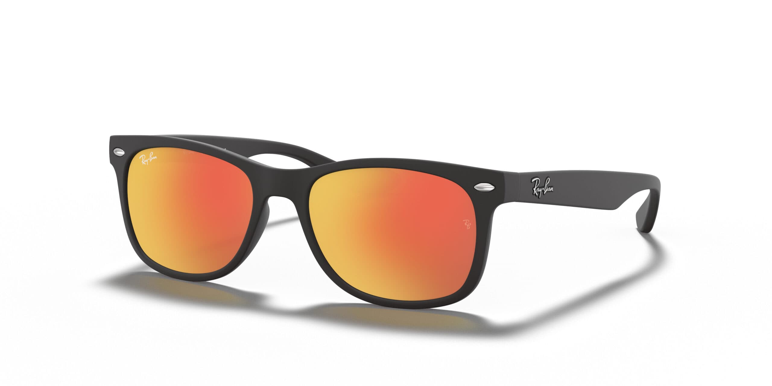 Ray-Ban RJ9052S JUNIOR WAYFARER 100S/6Q Sunglasses Black 130mm Unisex