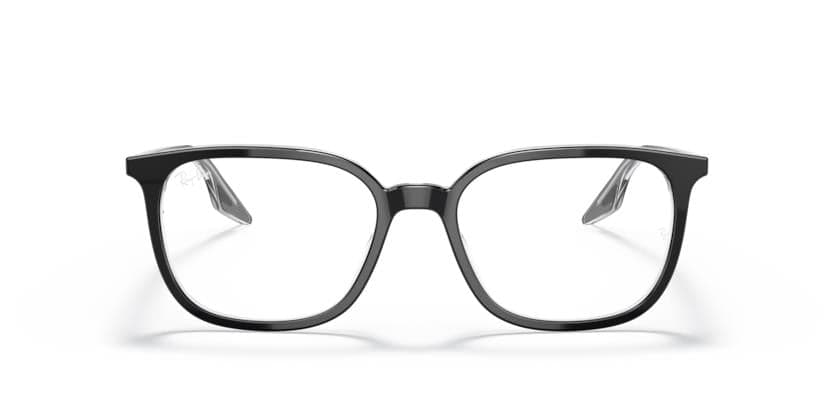 Ray-Ban RX5406 Eyeglasses Transparent Black 54mm Unisex 2