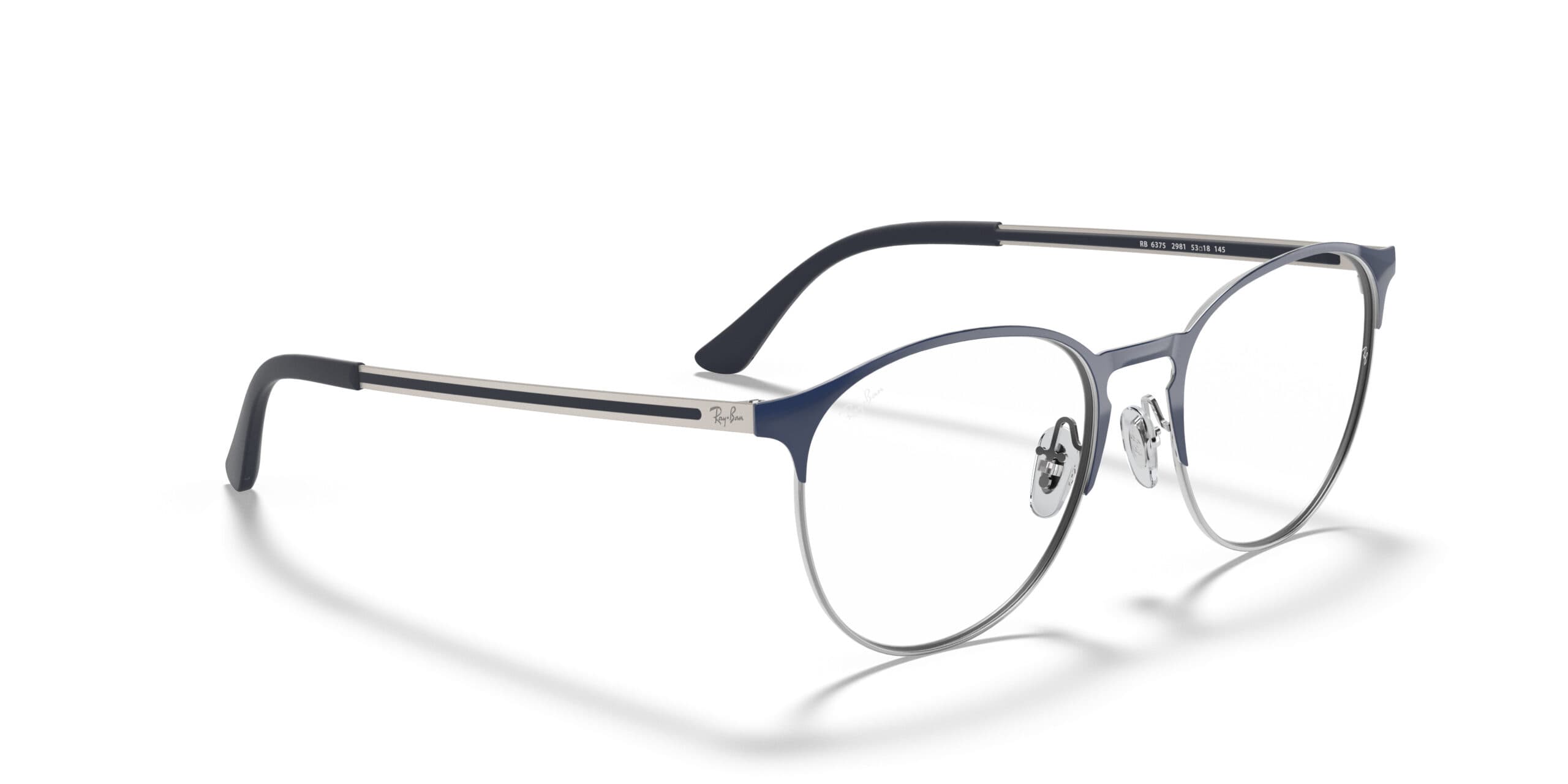 Ray-Ban B6375 2981 Eyeglasses Blue On Gunmetal 53mm Men 4