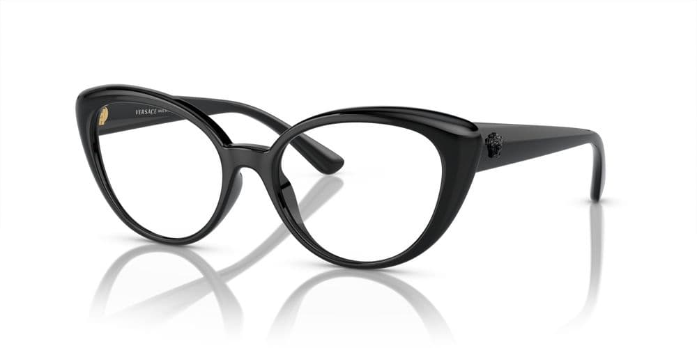 Versace MOD.3349-U GB1 VE3349U Eyeglasses Black 53mm Women