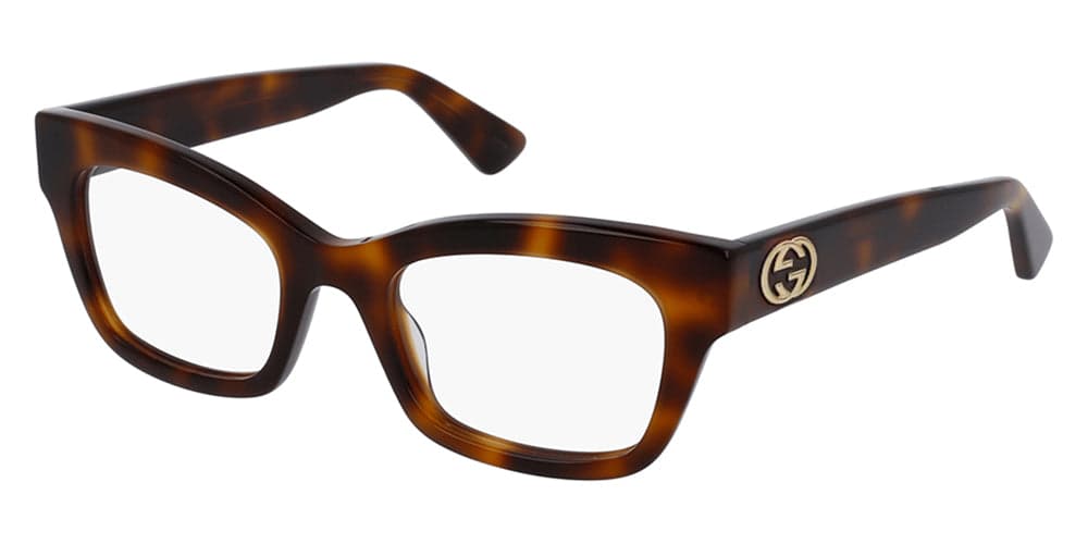 Gucci GG0031O 002 Eyeglasses Brown 48mm Women