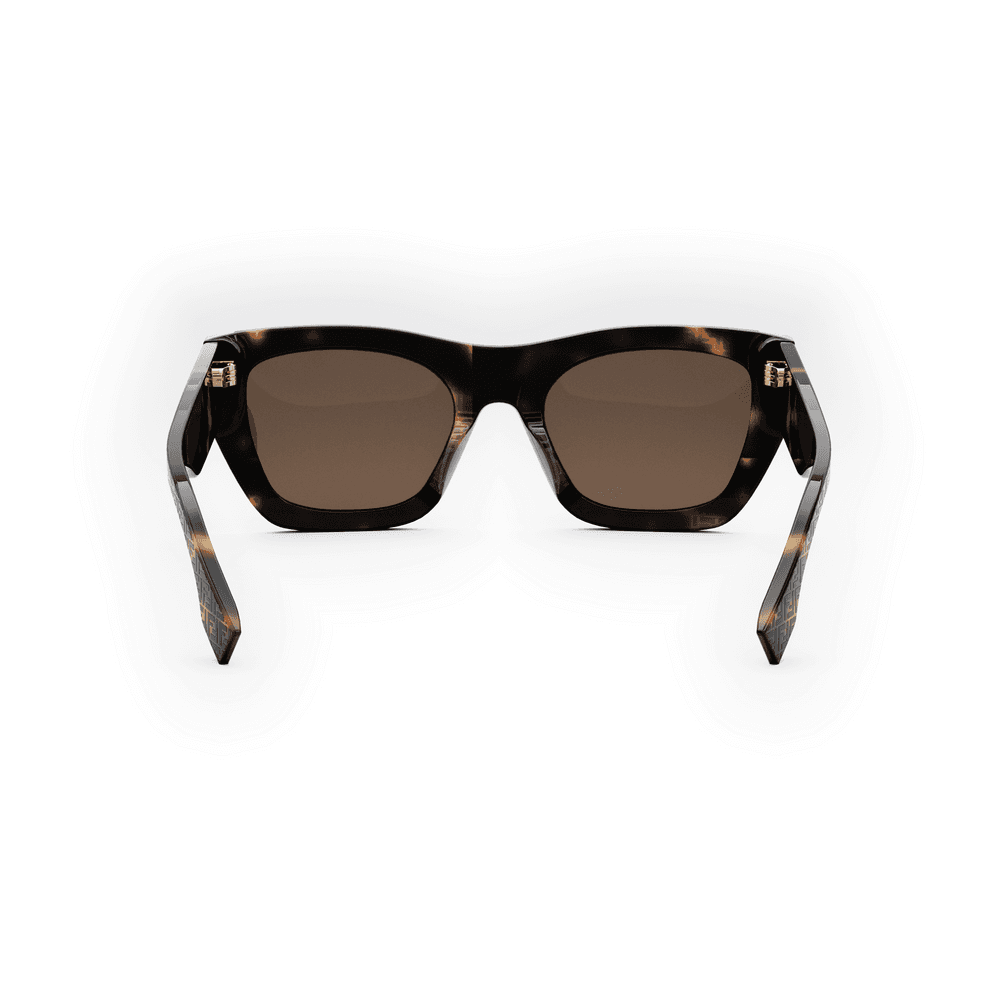 Fendi FE40100I 55E Sunglasses Coloured Havana 53mm Women 5