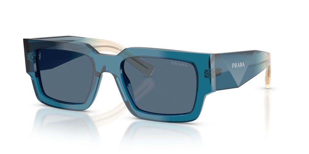 Prada 0PR B17S 24F80S Sunglasses Transparent Blue 54mm Men