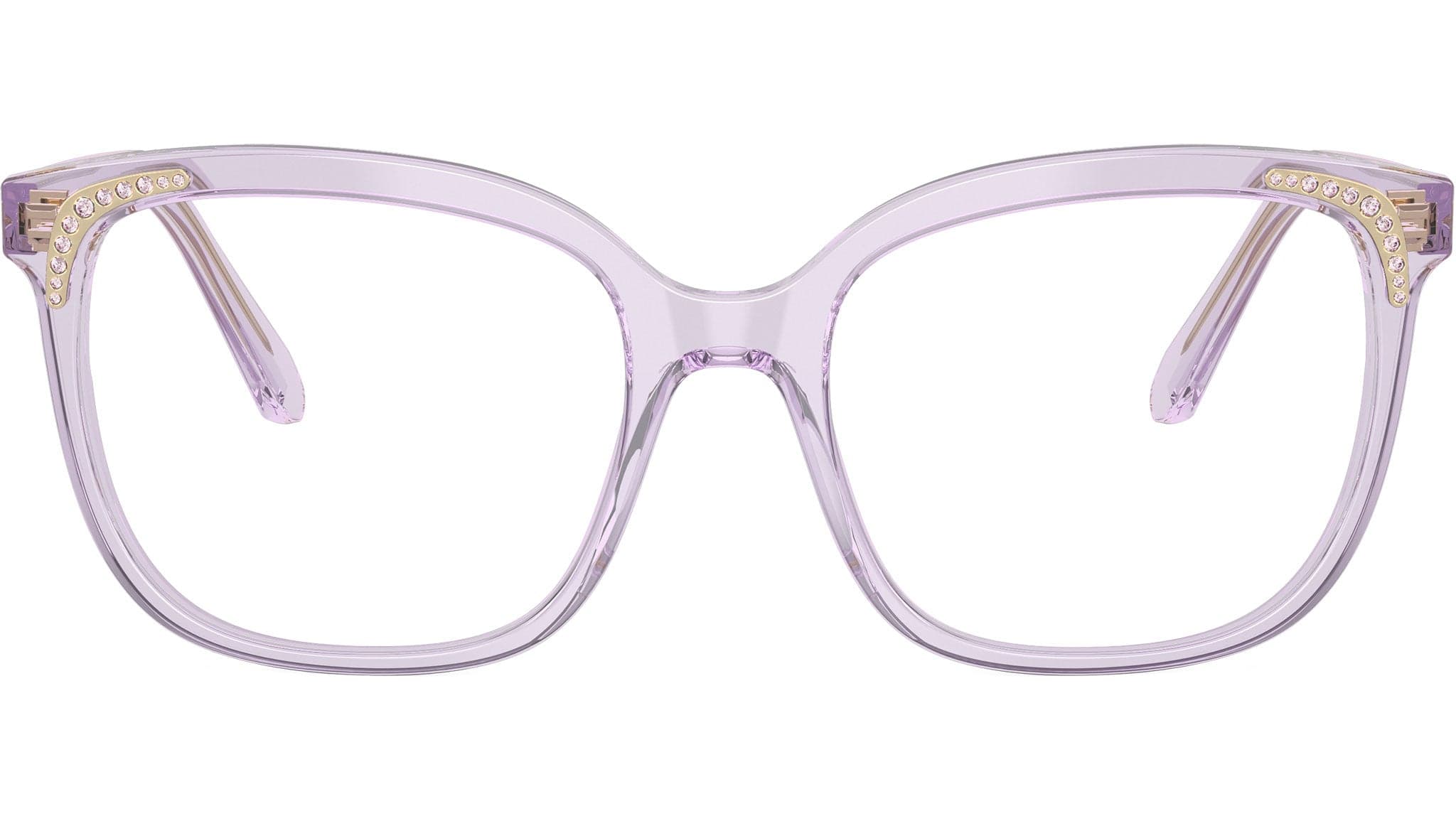 Swarovski 0SK2033 1079 Eyeglasses Transparent Lilac 52mm Women 2
