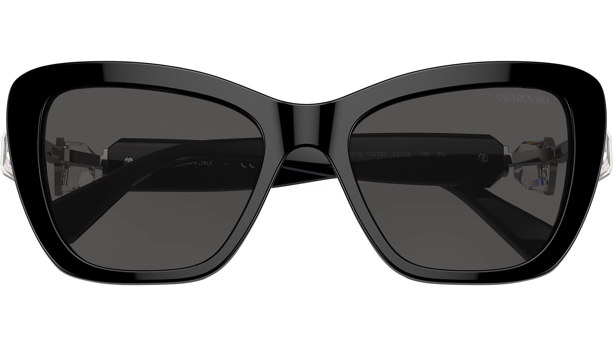 Swarovski SK6018 100187 Sunglasses Black 52mm Women 5