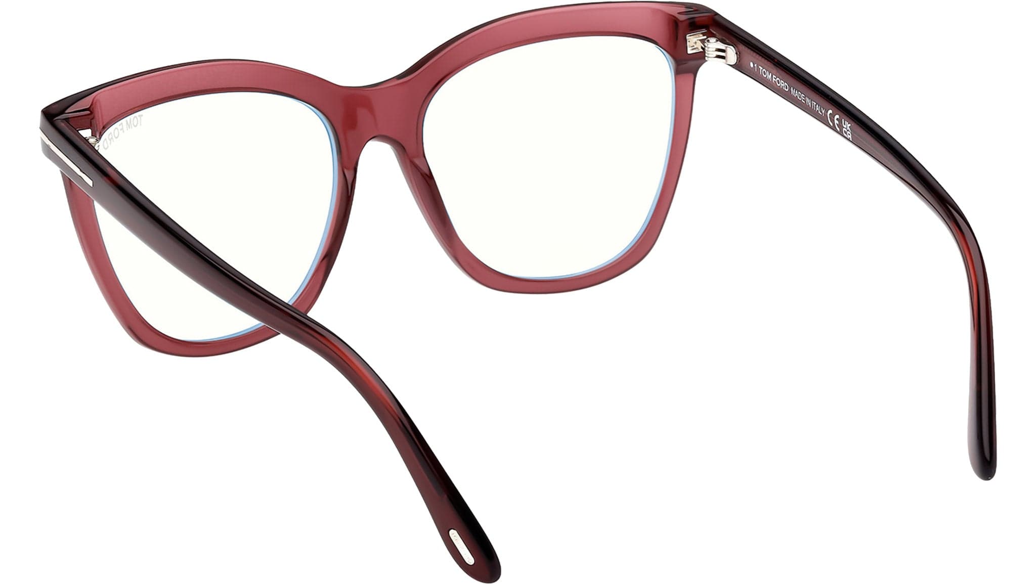 Tom Ford FT6042-B 069 Eyeglasses Shiny Bordeaux 54mm Women 4