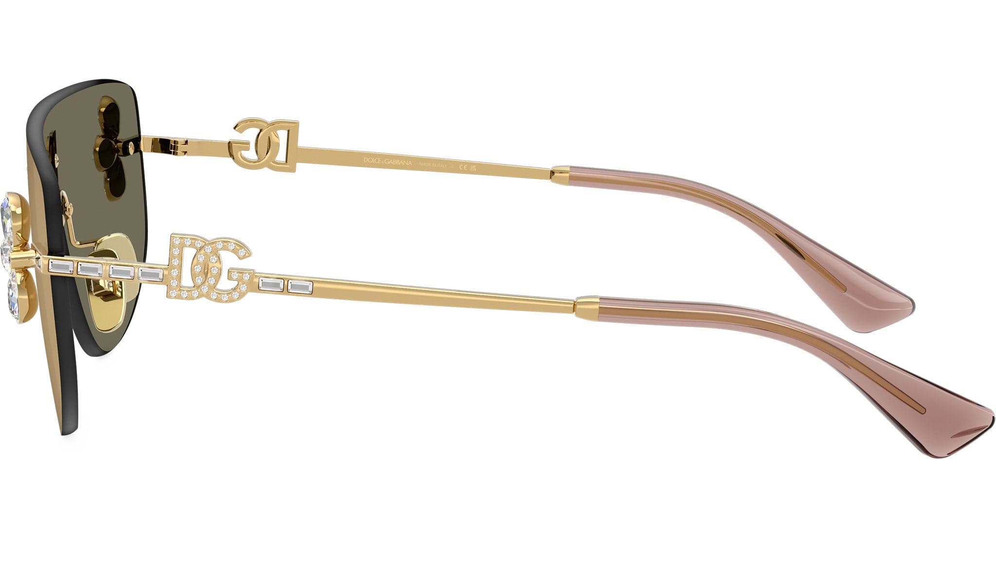 Dolce & Gabbana 0DG2333B 02/03 Sunglasses Gold 38mm Women 3