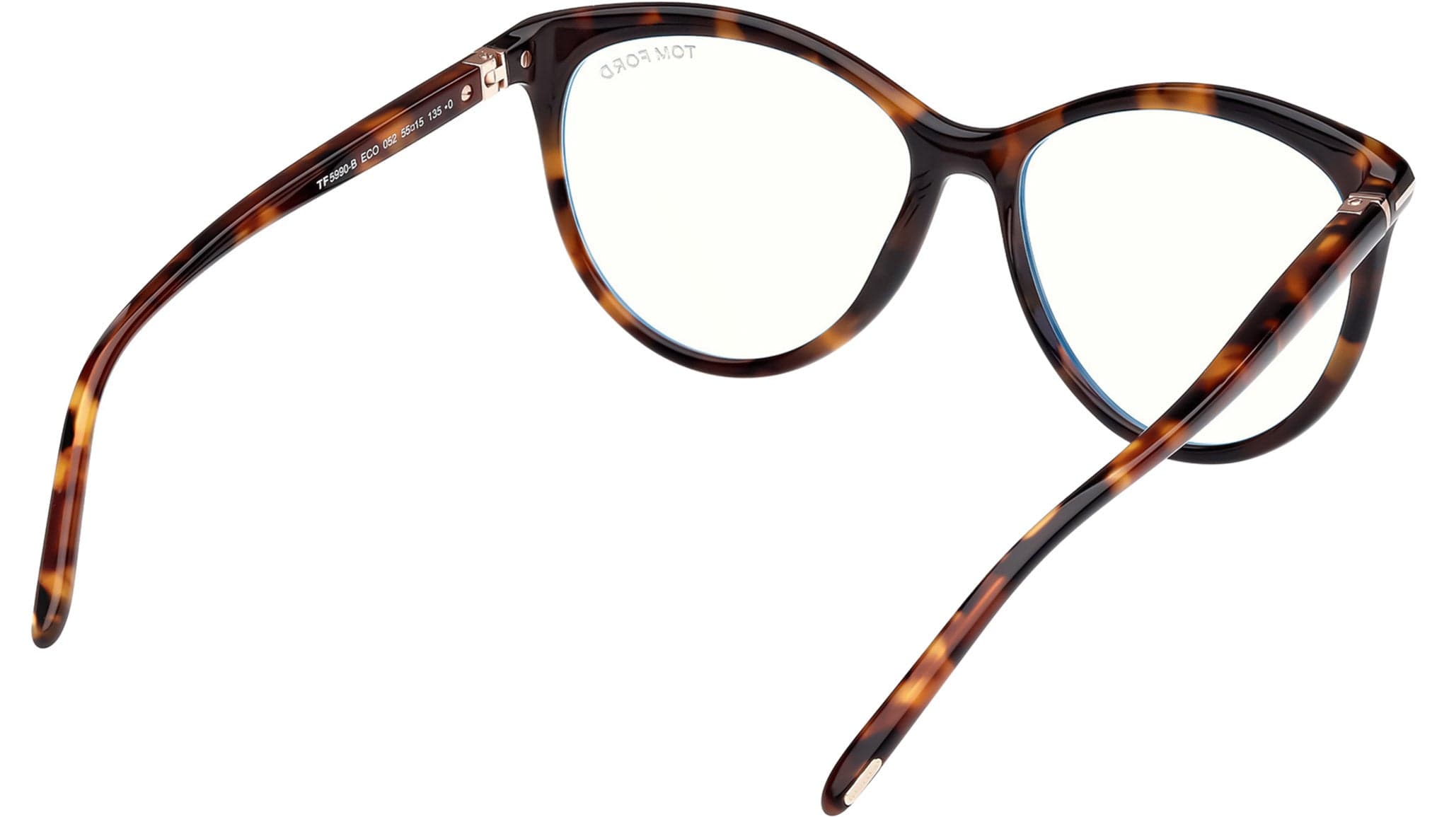 Tom Ford FT5990-B 052 Eyeglasses Dark Havana 55mm Women 5