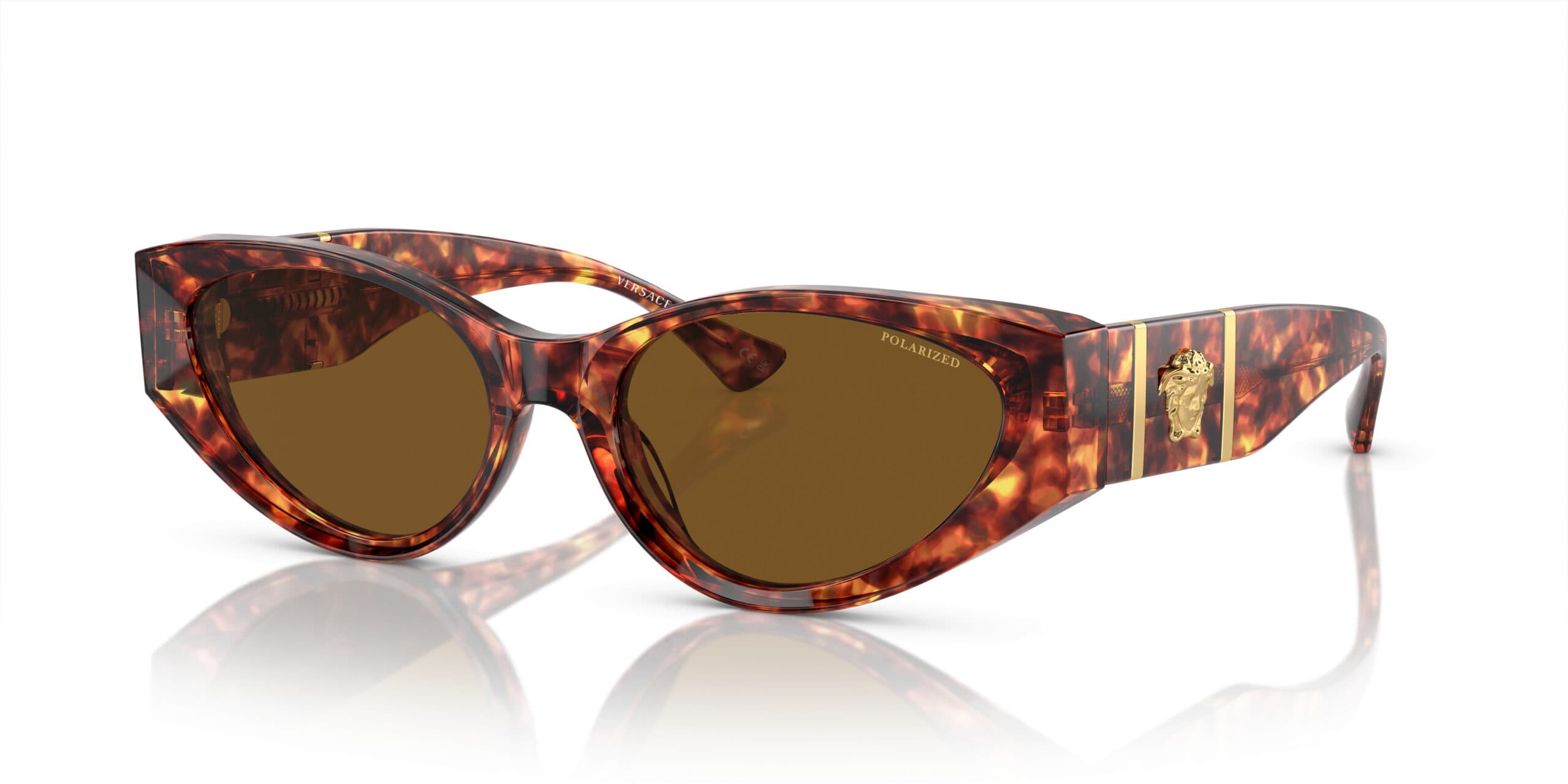 Versace 0VE4454 543783 Sunglasses Havana 55mm Women