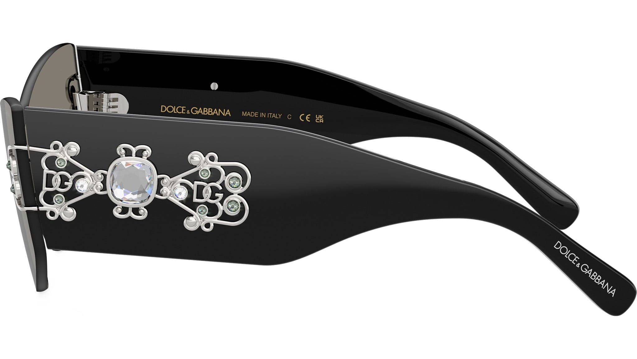 Dolce & Gabbana 0DG4526B 501/6G Sunglasses Black 14mm Women 3