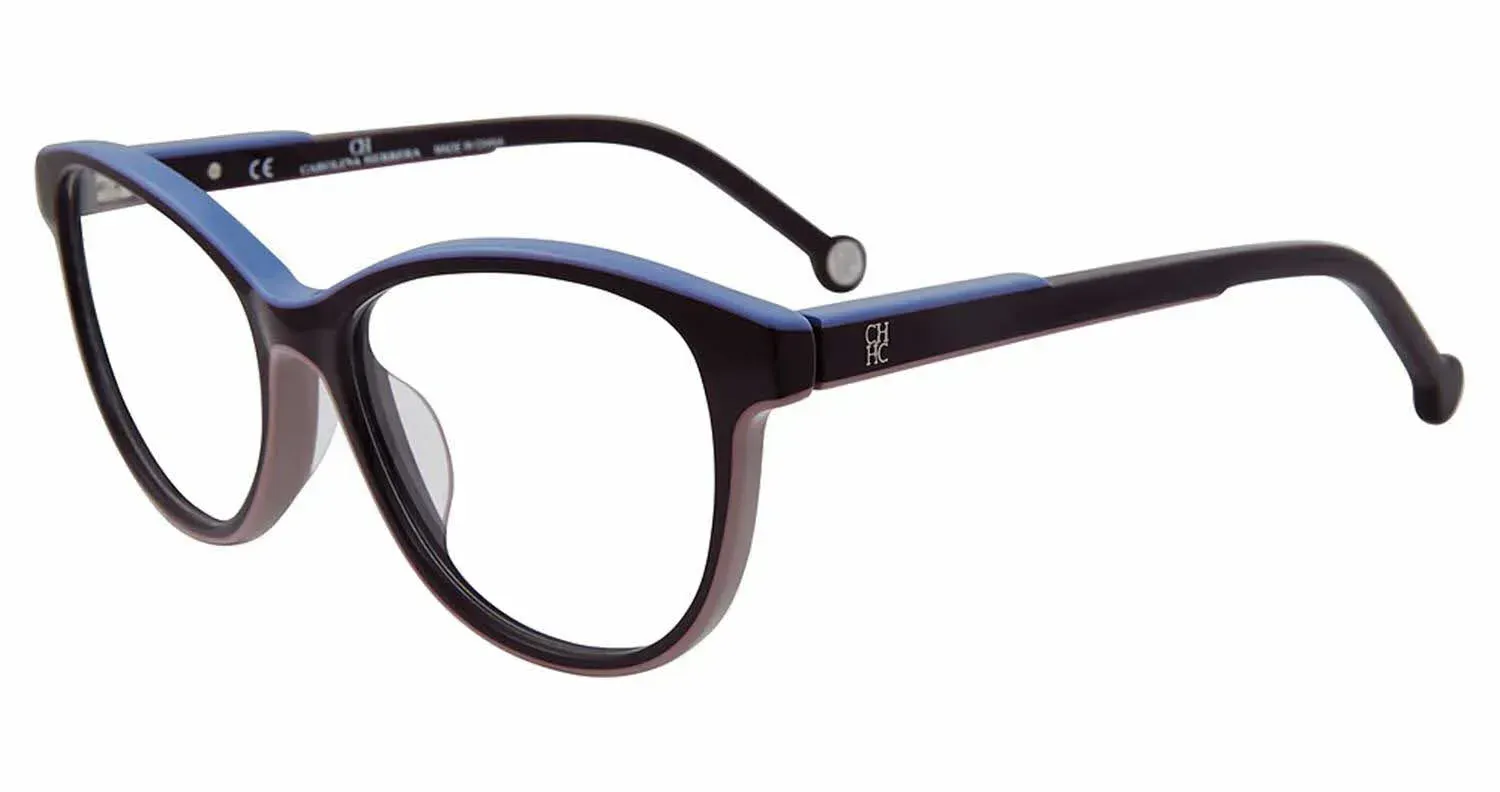 Carolina Herrera VHE800K 07C4 Eyeglasses Purple 52mm Women