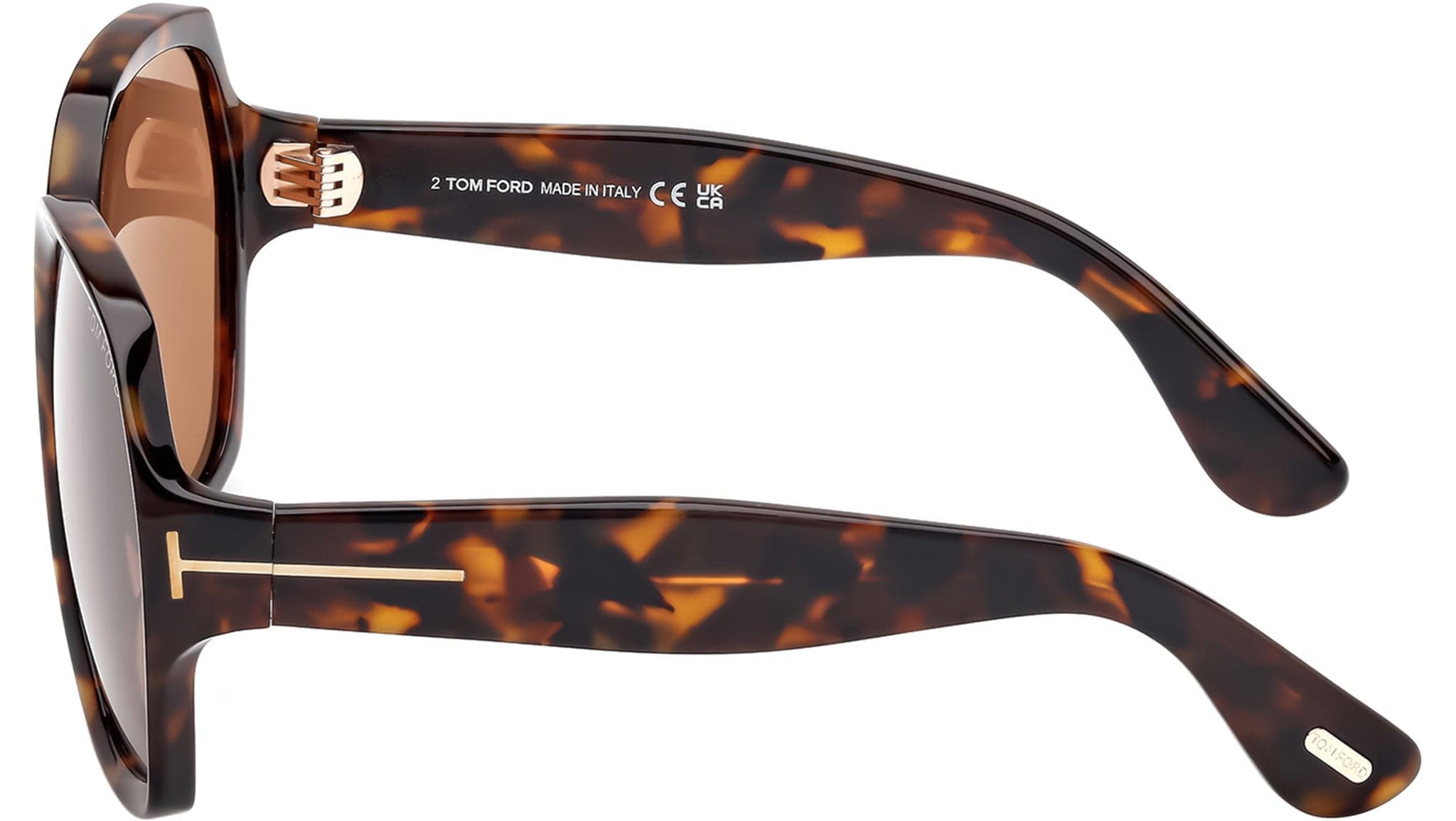 Tom Ford FT1221 52E Sunglasses Dark Havana 60mm 3