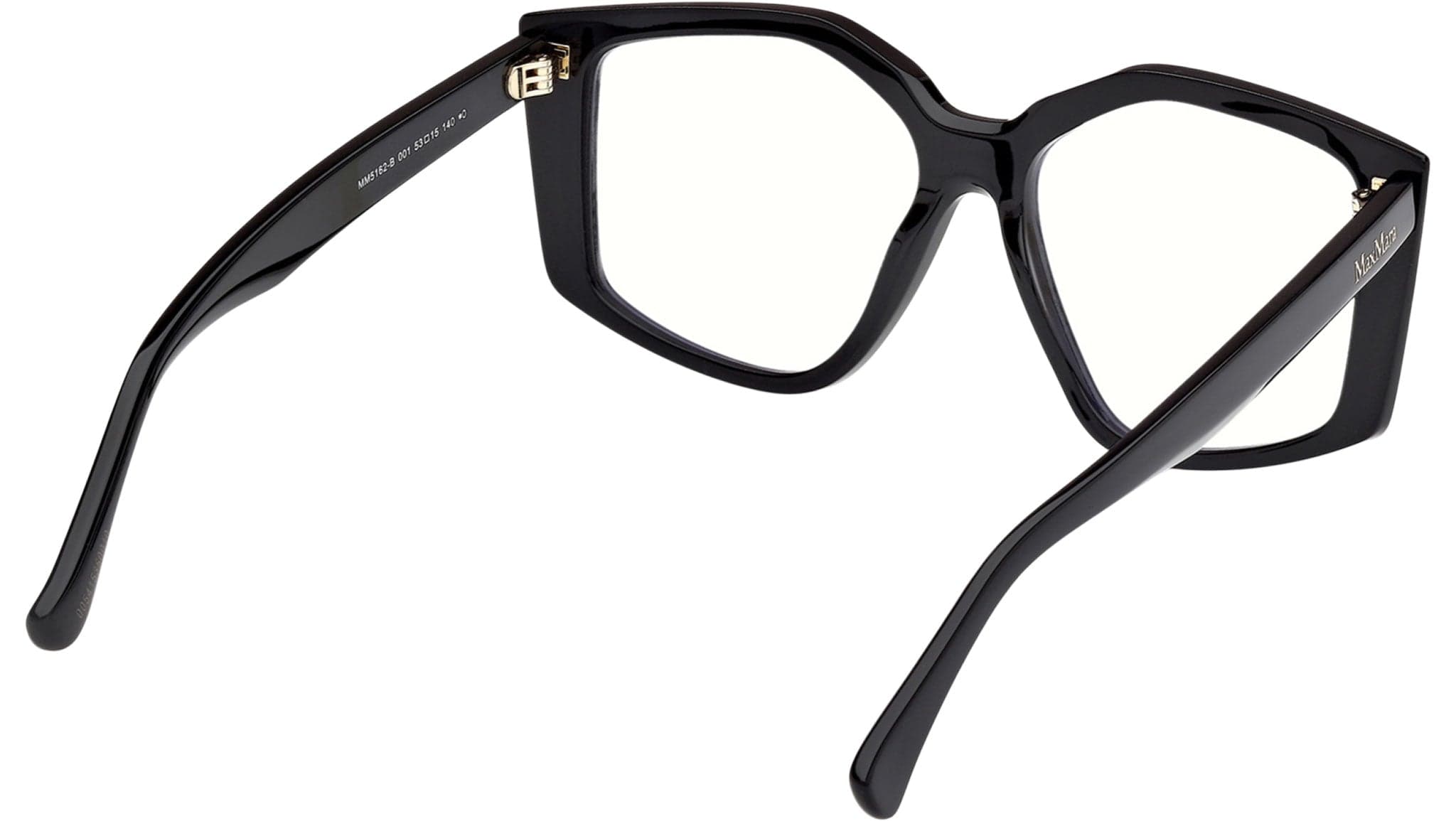 Max Mara MM5162-B 001 Eyeglasses Shiny Black 53mm 5
