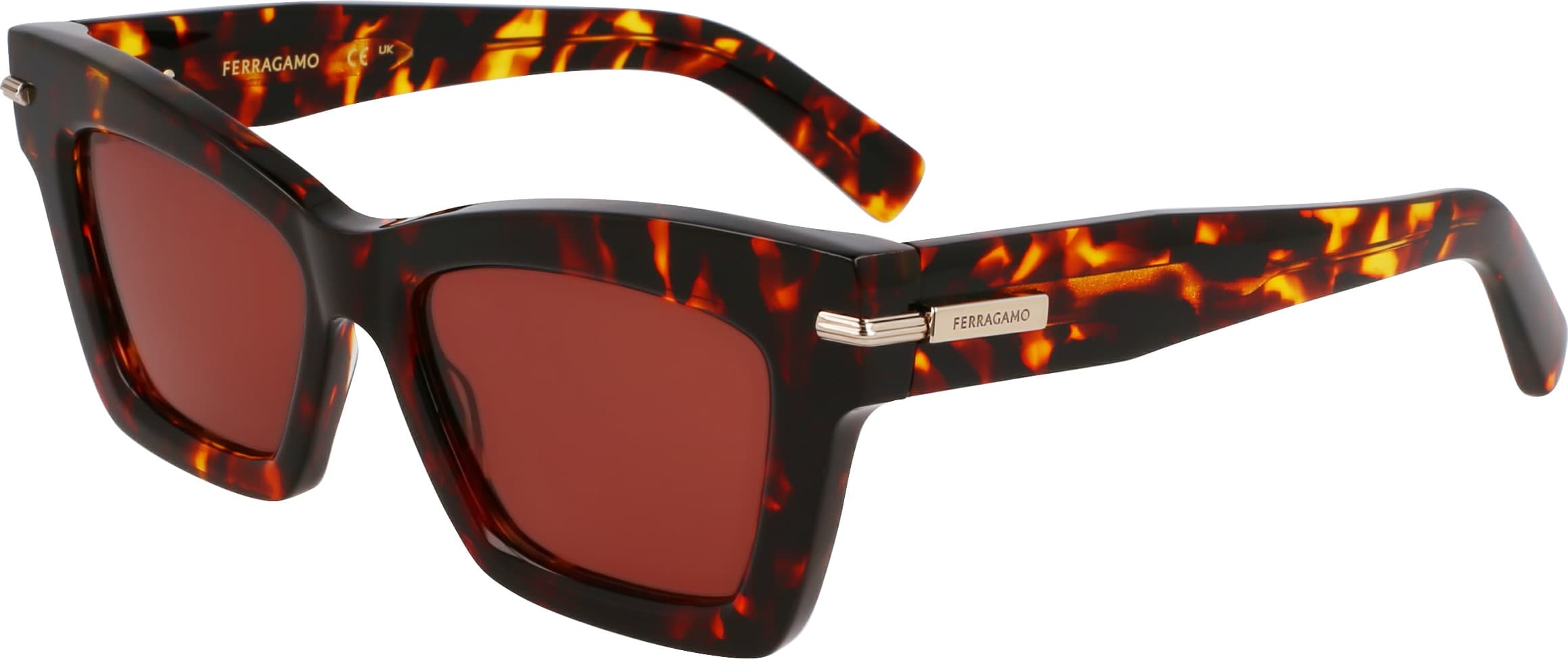 Salvatore Ferragamo SF2031S 242 Sunglasses Dark Tortoise 52mm Women