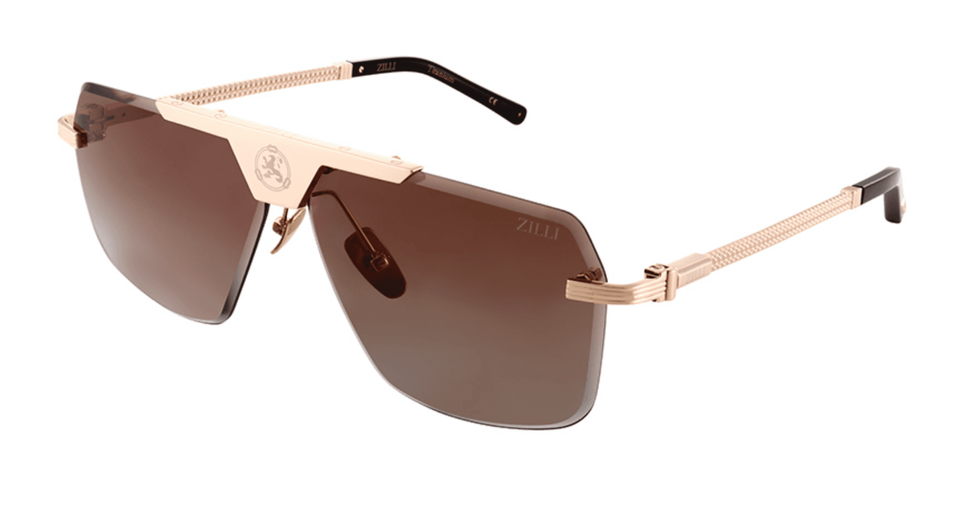 Zilli ZI65095 C02 Sunglasses Gold 65mm Men