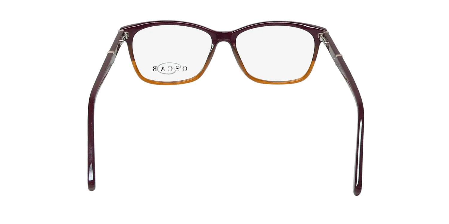 Oscar de la Renta Osl 474 210 Eyeglasses Burgundy Gradient 53mm 5
