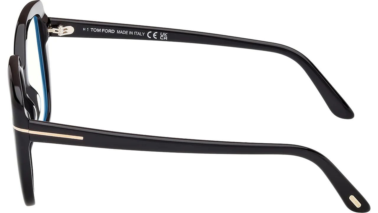 Tom Ford FT6043B 001 Eyeglasses Shiny Black 53mm Women 4