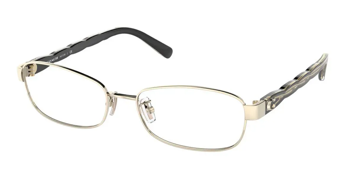 Coach HC5138 9005 Eyeglasses Shiny Light Gold 53mm Women
