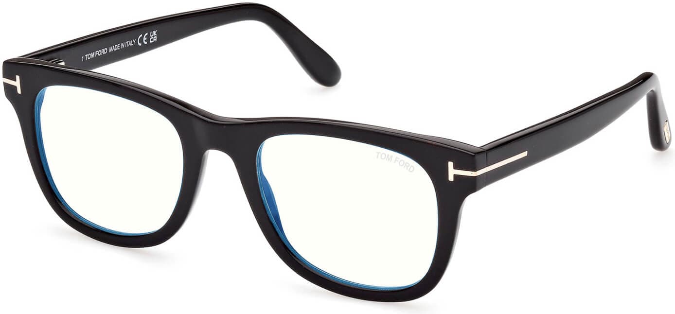 Tom Ford FT5820B 001 Eyeglasses Shiny Black 50mm Men