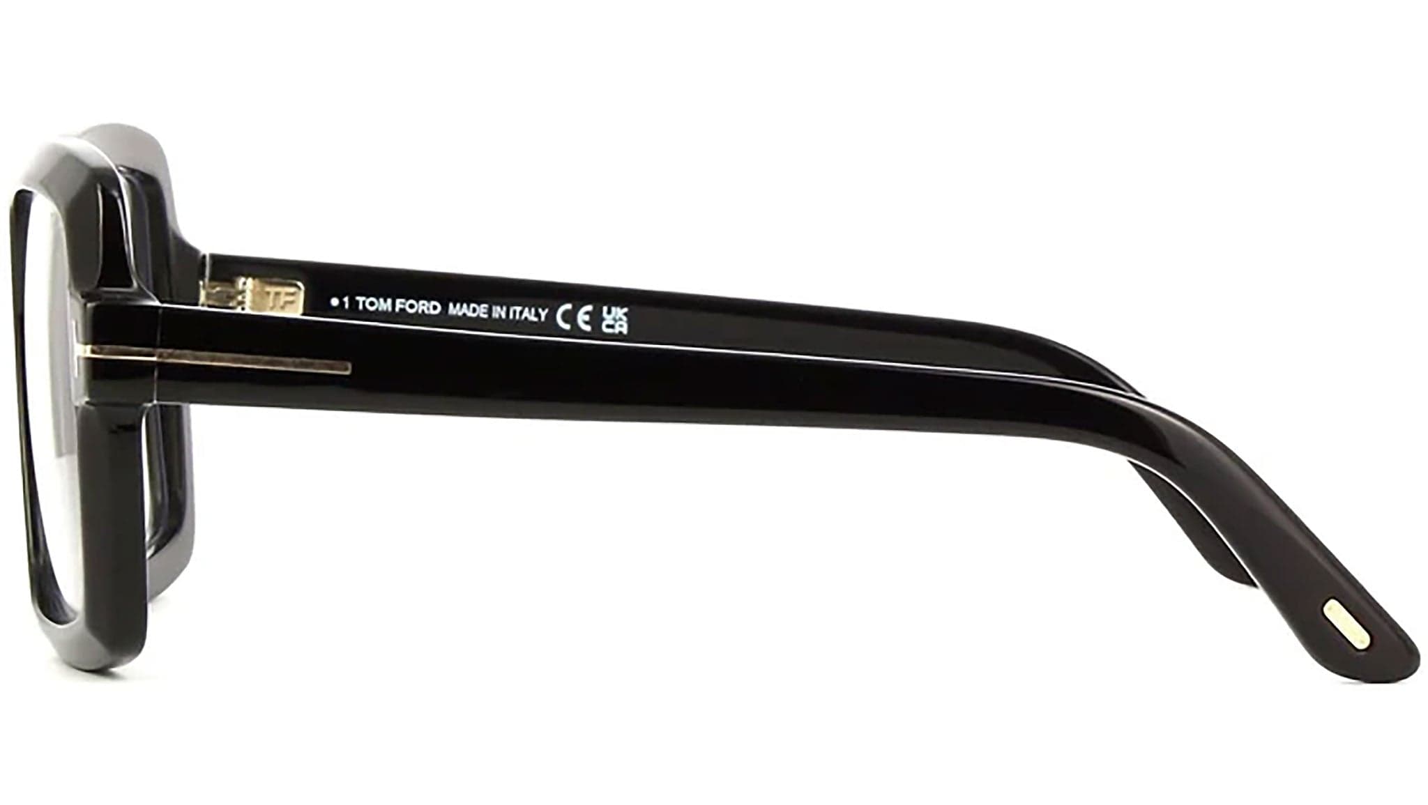 Tom Ford FT5913-B 001 Eyeglasses Shiny Black 53mm 3