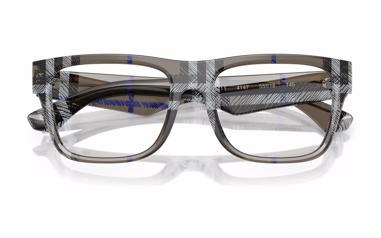 Burberry 0BE2411 4147 Eyeglasses Checkered Grey 55mm 4