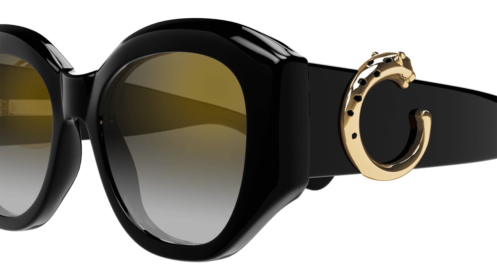 Cartier CT0502S 001 Sunglasses Black 53mm Women 2