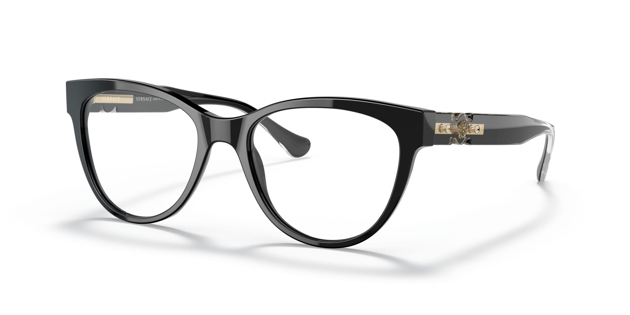 Versace 0VE3304 GB1 Eyeglasses Black 53mm Women