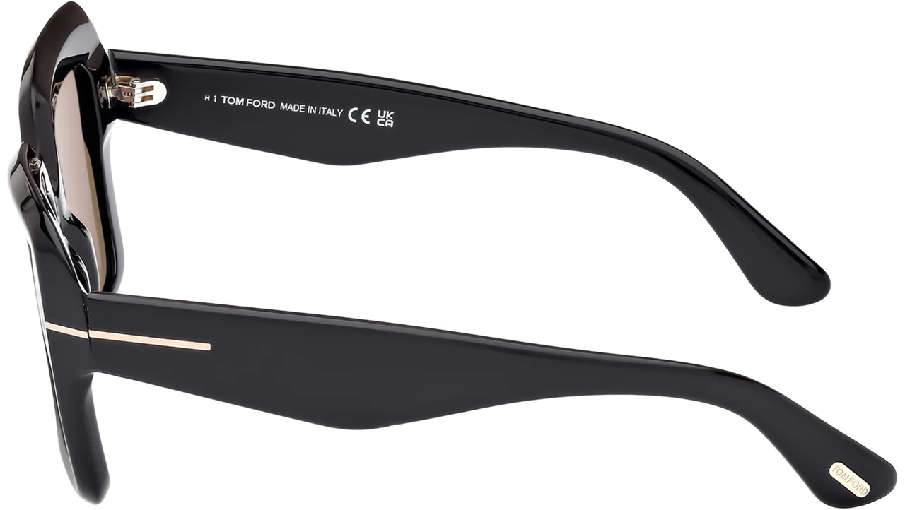 Tom Ford FT1157 01A Sunglasses Shiny Black 50mm Women 4