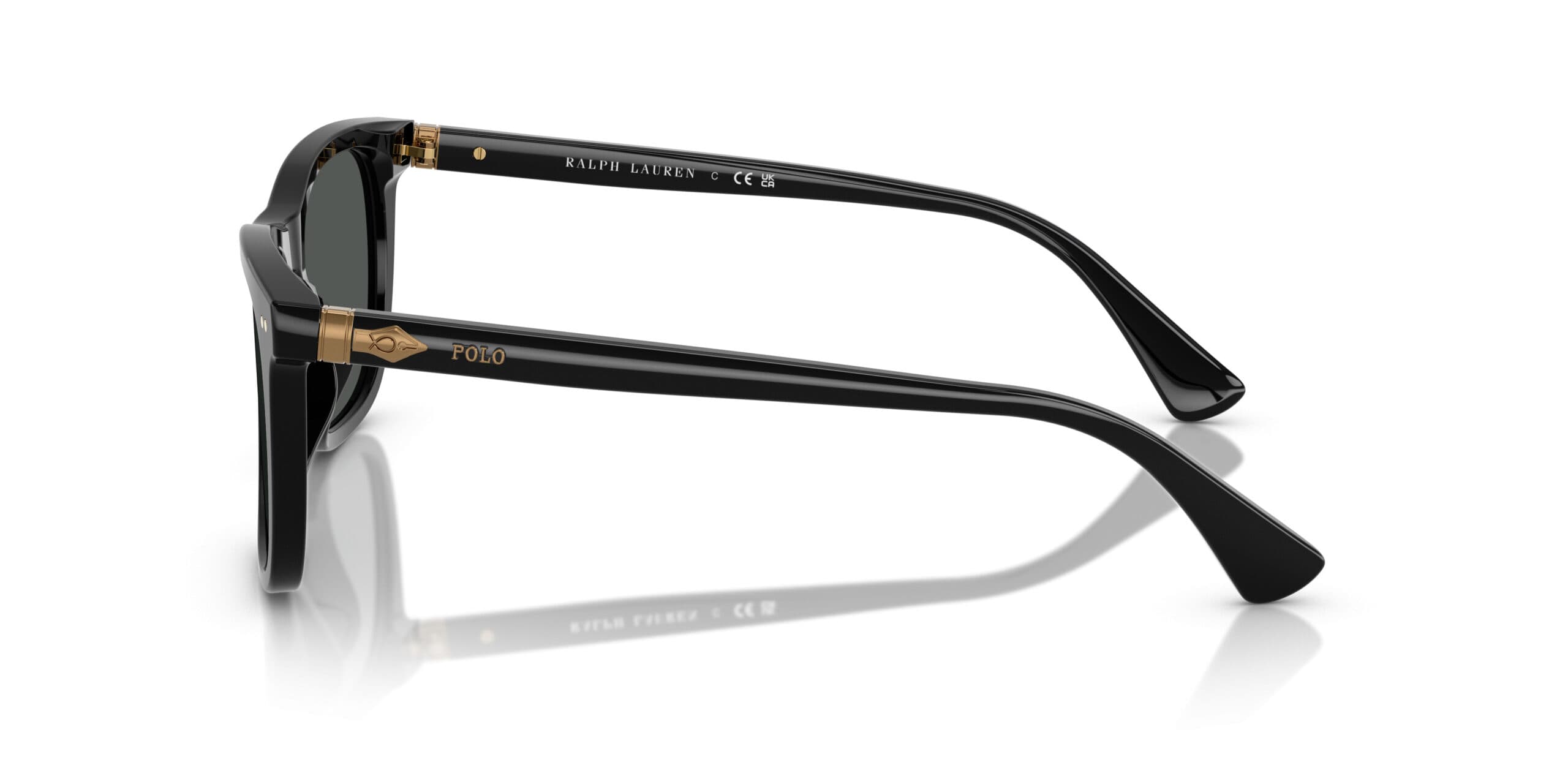 Polo Ralph Lauren PH4220F 500187 Sunglasses Shiny Black Men 3