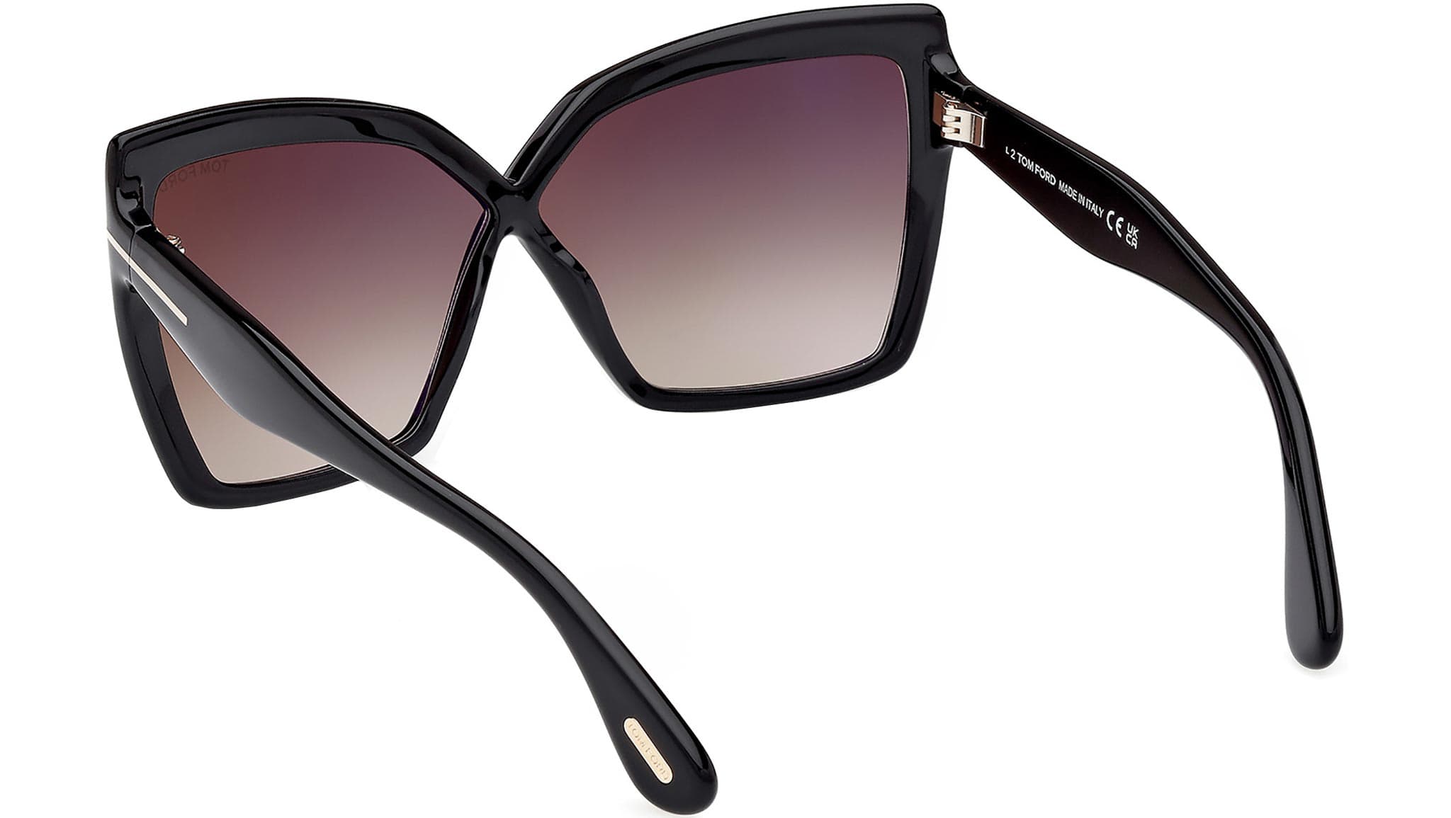 Tom Ford FT1195 01B Sunglasses Shiny Black 63mm Women 4