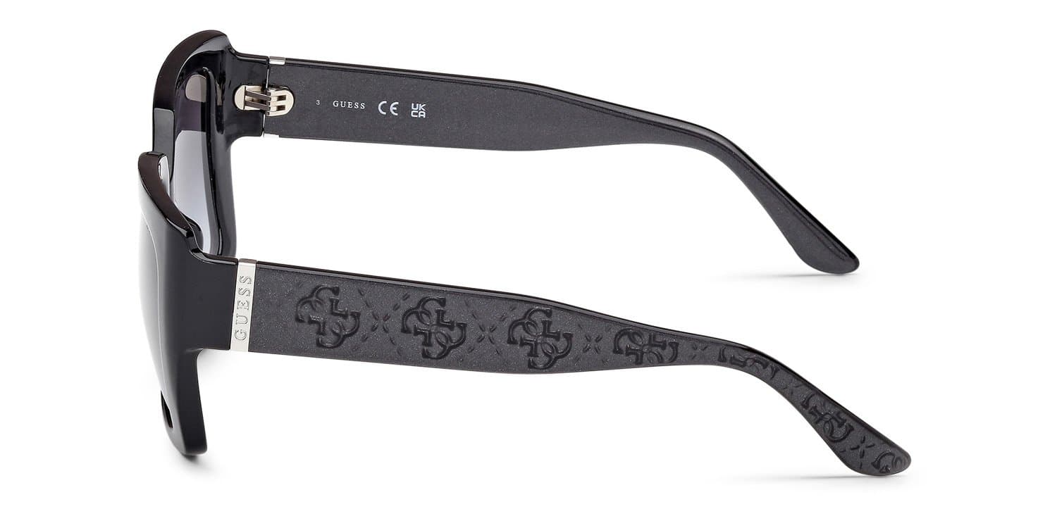 Guess GU00200 01B Sunglasses Shiny Black 53mm Women 3